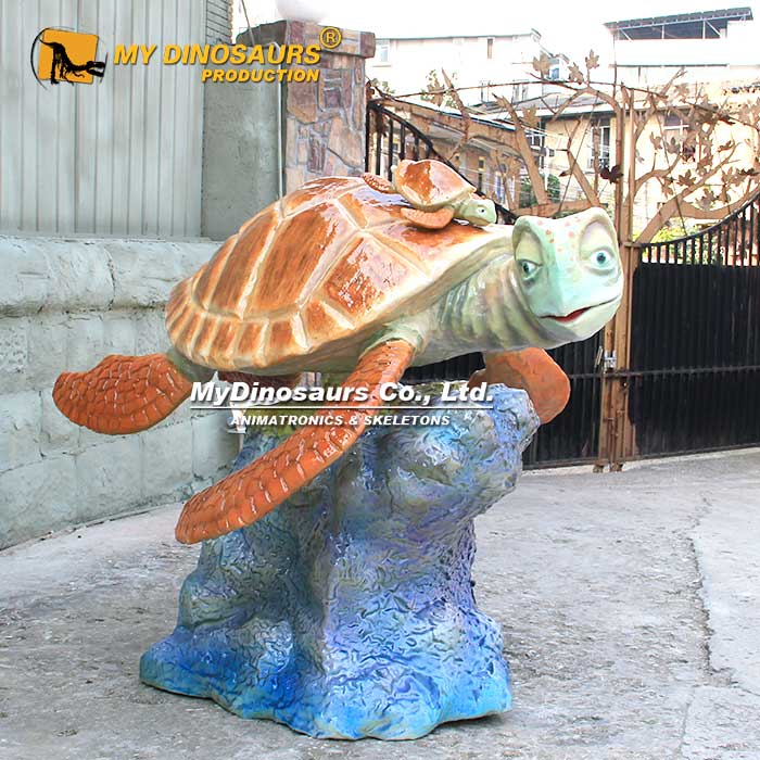 BL-083  玻璃钢海龟雕塑公园仿真海龟 